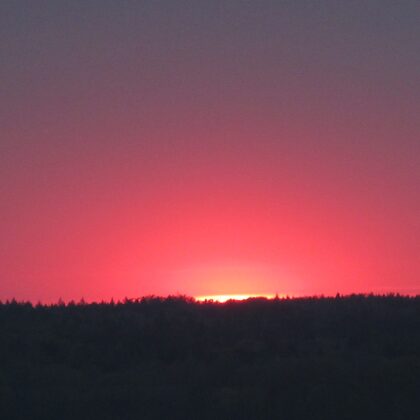 Sonnenuntergang über dem großen Plöner See